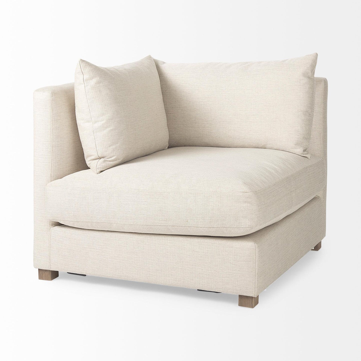 Valence 5 Piece (W/ 1 x Ottoman) Beige Modular Sofa Set