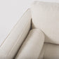 Loretta 40.7L x 36.2W x 33.9H Cream Fabric Chair W/ Two Bolster Cushions