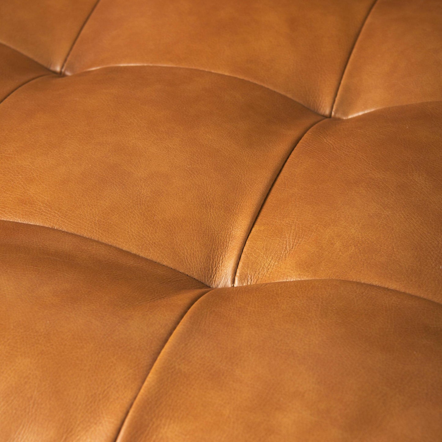 Svend 88.0L x 38.0W x 34.0H Tan Leather Sofa