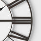 Pender 29.9L x 1.8W x 29.9H Black Iron Round Wall Clock