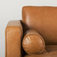 Svend 111.4L x 68.0W x 33.9H Tan Leather Left Chaise Sectional Sofa