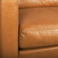 Olaf 88.2L x 37.8W x 35.0H Tan Leather Sofa