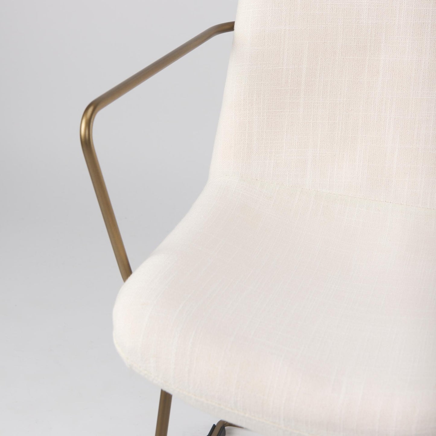 Sawyer Fabric Wrap Gold Metal Frame Dining Chair