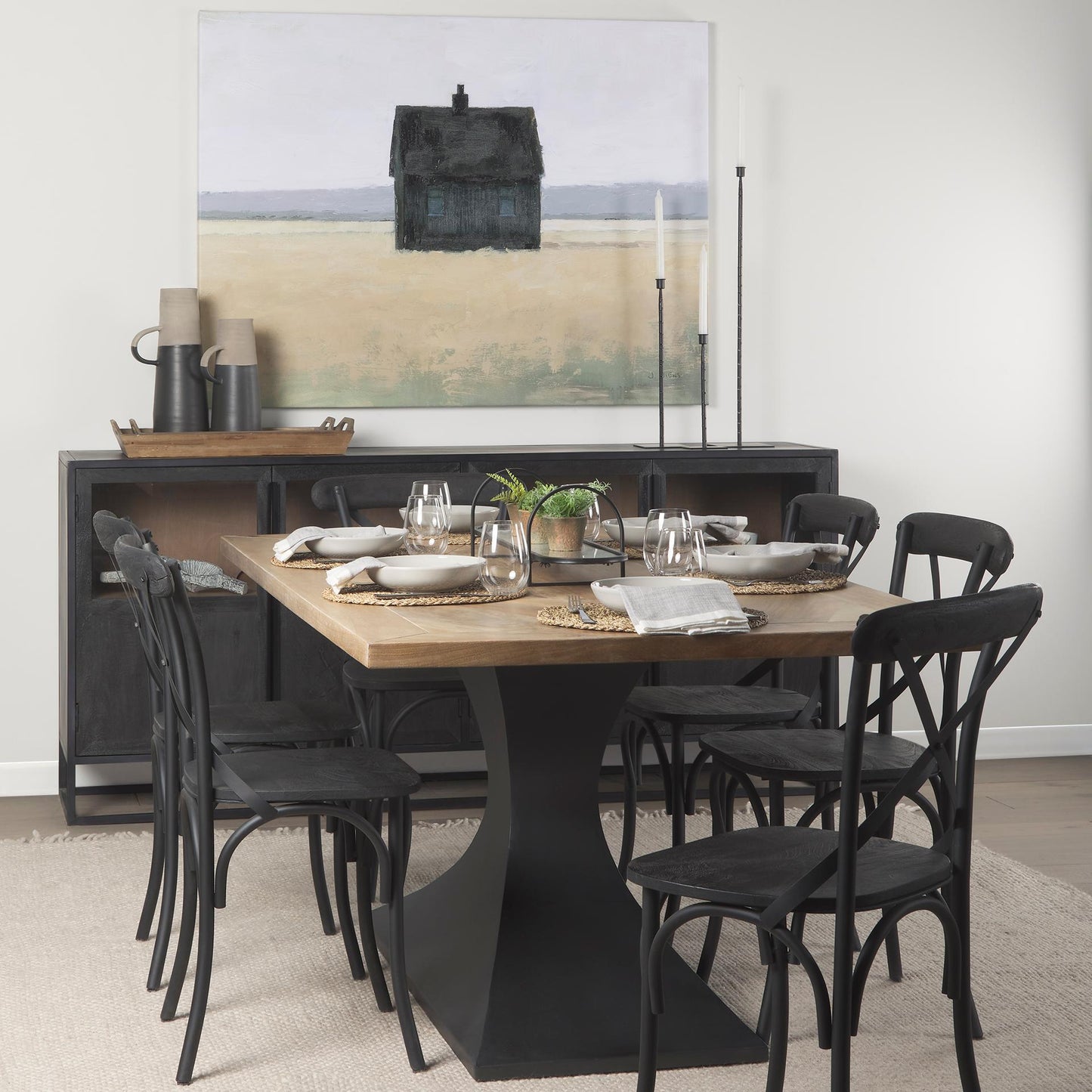 Maxton 79.0L x 39.0W x 30.0H Recolor Dining Table