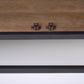 Sloan 80.0L x 17.0W x 36.0H Dark Wood W/Black Metal Frame Sideboard