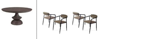 Crossman Table - 4 Arm Chairs