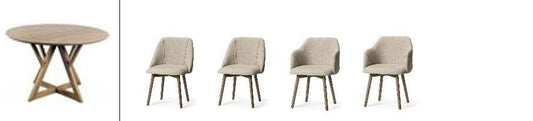 Jennings II Table - 2 Chairs & 2 Arm Chairs