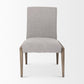 Palisades Cream Upholstery w/ Solid Wood Armless Dining Chair