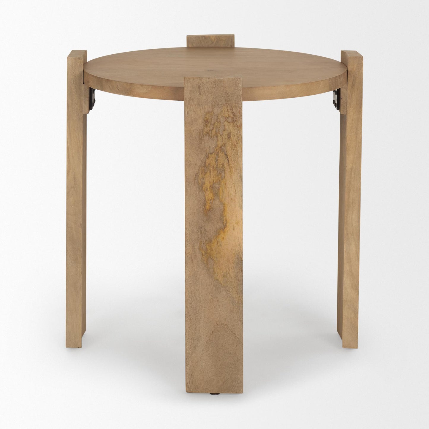 Evelyn Light Brown Round End/Side Table