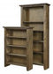 Bookcase 74"H 1 fixed & 3 adj shelves
