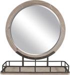 Round Mirror w/ Metal Base