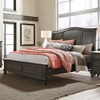 Oxford Storage Cal King Sleigh Bed (Peppercorn)