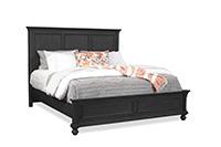 Oxford Non Storage King Panel Bed (Rubbed Black)