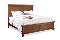 Oxford Non Storage Cal King Panel Bed (Whiskey Brown)