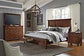 Oxford Non Storage Cal King Panel Bed (Whiskey Brown)