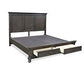 Oxford Storage Cal King Panel Bed (Peppercorn)