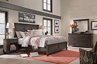 Oxford Storage King Panel Bed (Peppercorn)