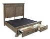 Hamilton Non Storage King Panel Bed (Briarsmoke)