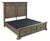 Hamilton Non Storage Queen Panel Bed (Briarsmoke)