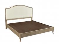 Provence Non Storage King Upholstered Bed (Patine)