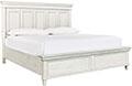 Caraway Non Storage Queen Panel Bed (Aged Ivory)