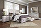 Caraway Storage Cal King Panel Bed (Aged Ivory)
