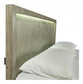 Platinum Storage Queen Bookcase Bed (Gray Linen)