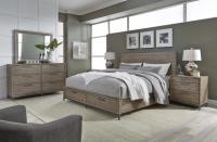 Trellis Non Storage Cal King Panel Bed (Desert Brown)