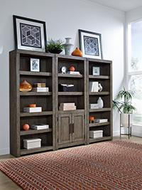 Modern Loft Bookcases (Greystone)