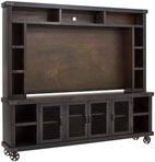 Industrial 96" Console & Hutch (Ghost Black)