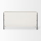 Savannah White Fir Veneer w/ Gray Metal 6-Drawer Sideboard