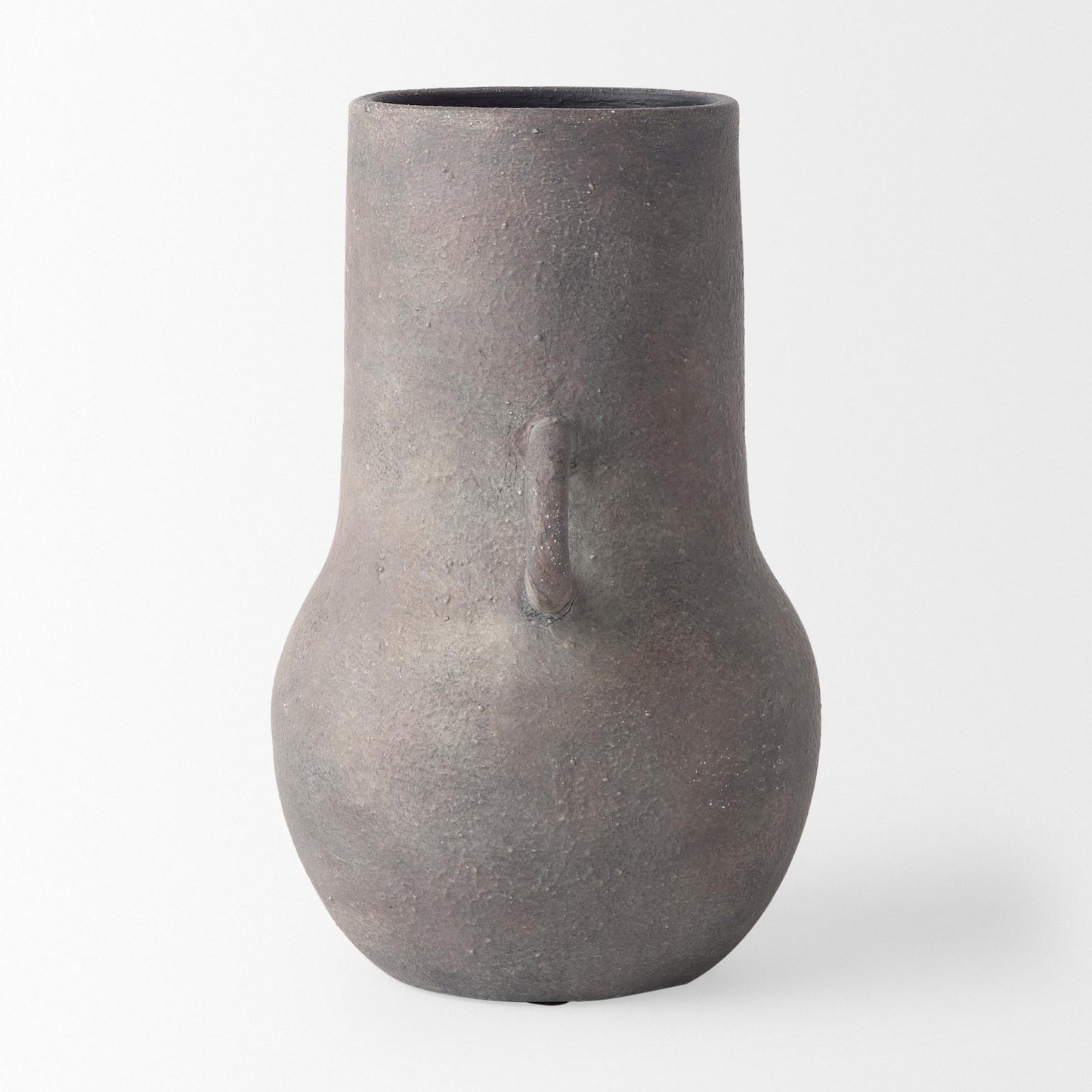 Armani 10.4H Brown-Gray Double Ear Ceramic Vase