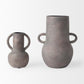 Armani 6.7H Brown-Gray Double Ear Vase