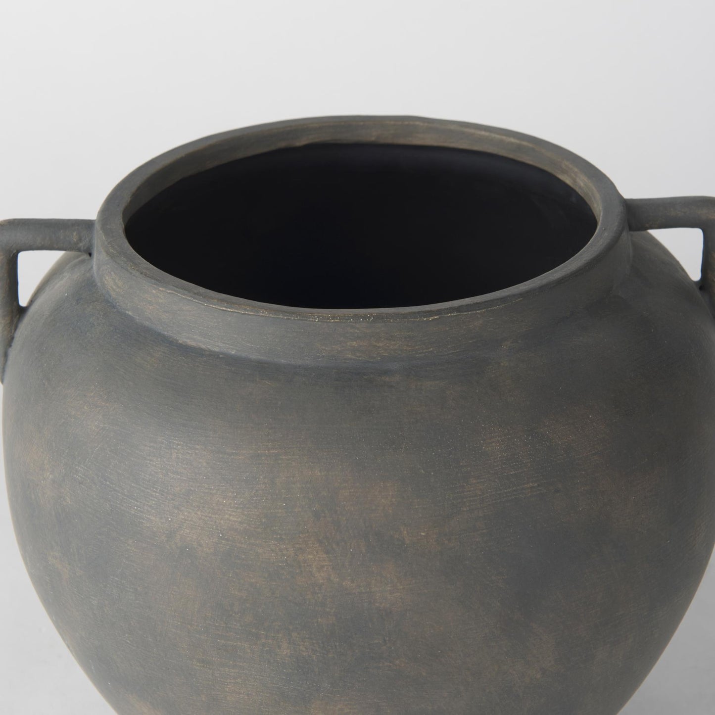 Kilian Short Brown-Gray Double Ear Vase