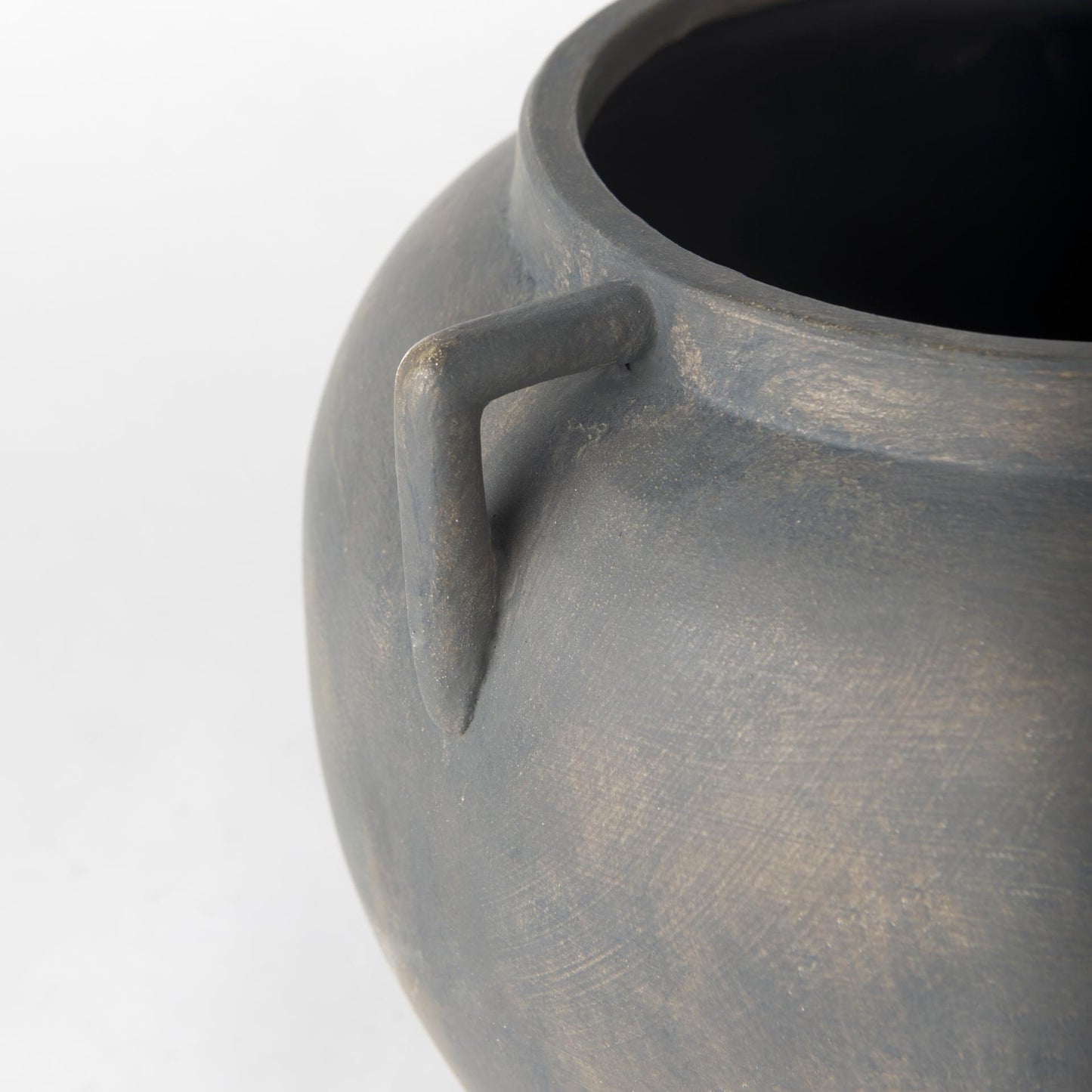 Kilian Short Brown-Gray Double Ear Vase