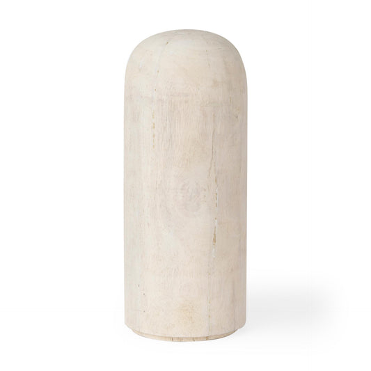 Knox Tall White-Wash Wood Decorative Object