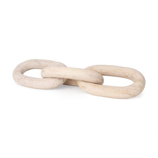 Tayla Large Blonde Wood Chain Link