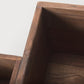 Jadine Set of 2 Medium Brown Wood w/ Black Metal Rectangle Frames