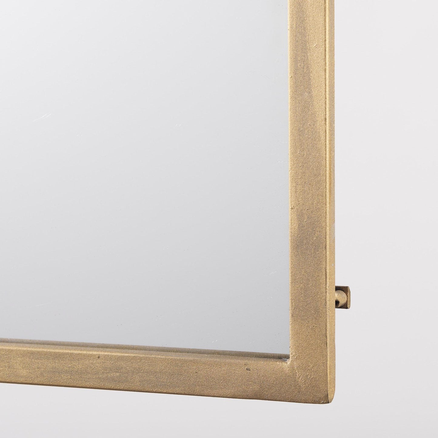 Giovanna 23.6L x 1.2W x 48.8H Gold Metal Frame Ogee Arch Vanity Mirror