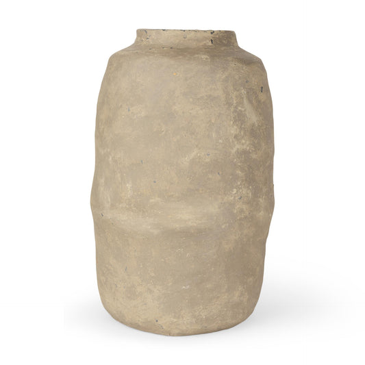 Bala Large Gray Paper Mache Vase