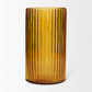 Dawn Tall Amber Glass Vase