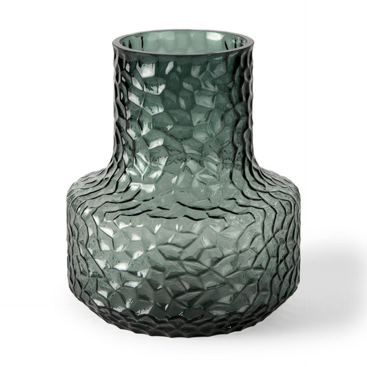 Jolene Short Green Glass Vase
