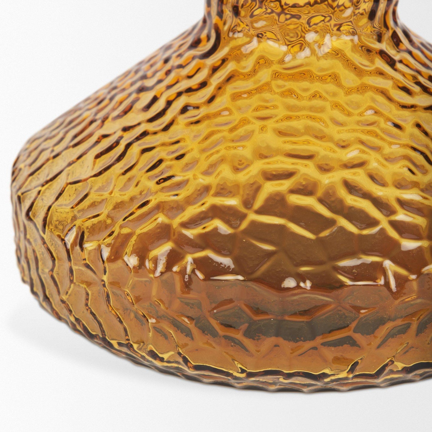 Jolene Tall Amber Glass Vase
