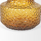Jolene Short Amber Glass Vase