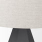 Piven Matte Black Textured Ceramic Table Lamp