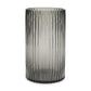 Dawn Tall Smokey Black Glass Vase