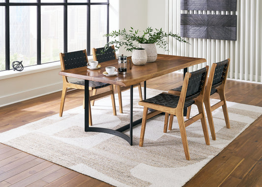 Fortmaine Dining Table and 4 Chairs